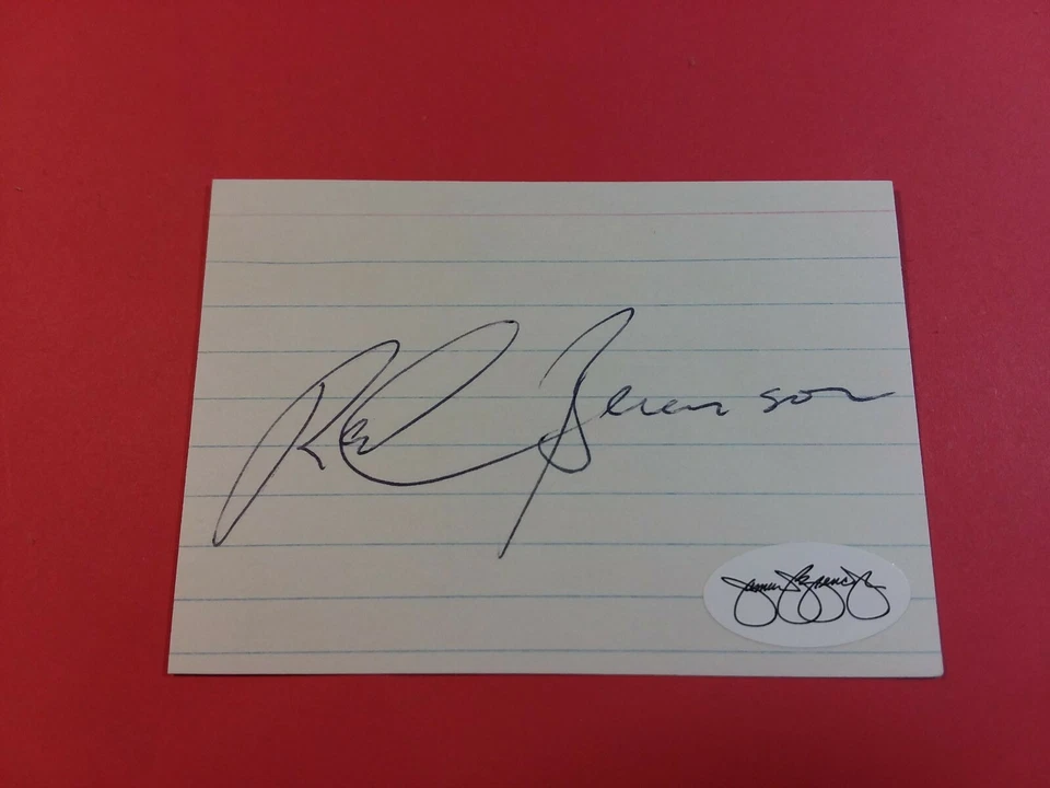 Red Berenson Cut Index Card Autograph  JSA   Auto - Image 1 of 1