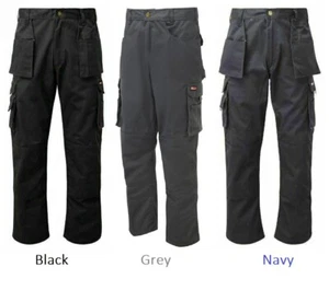 Herren Tuff pro Arbeitshose Vermindert Combat Cargo Stil Kniepolster Taschen 711 - Bild 1 von 5