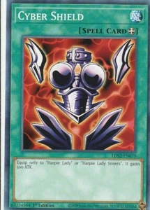 YUGIOH CARD 3 X CYBER SHIELD LDS2-EN079 1ST EDITION - Picture 1 of 1