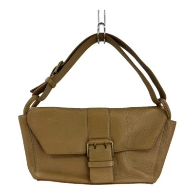 Bolso de Hombro Via Spiga Mujer Cuero Marrón Camel Cuadrado Convertible Solapa S Foto 1 de 4