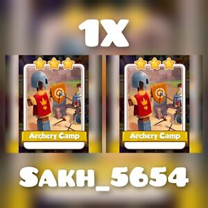 1 x Archery Camp Knight Set ( Fastest Delivery ) :- Coin Master Cards