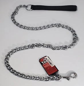 New 4ft Extra Heavy Duty Metal Chain Dog Leash for Large Dogs, Chew Proof Black - Picture 1 of 3