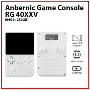 (256GB) Anbernic RG 40XXV WHITE Quad Core Wi-Fi Wireless Linux Gaming Console AU - Picture 1 of 11