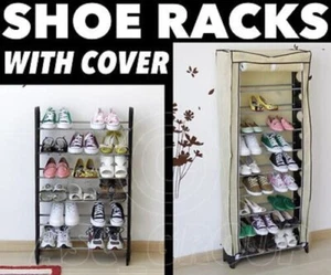 Schuh Rack Tower Aufbewahrung Mit Abdeckung Stiefel Erwachsene Kinder 18 30 O 50 - Bild 1 von 10