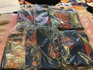 Set Of 6 Vintage Chair Seat Covers Floral 19x20 inch made in Belgium - Picture 1 of 3
