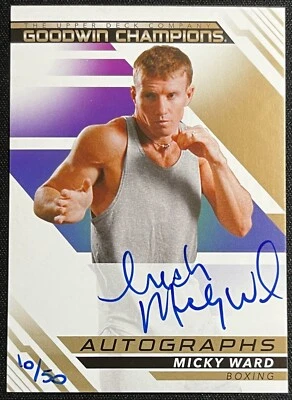 2022 UD GOODWIN CAMPIONS MICKY WARD AUTOGRAPH #10/50 BOXING - Image 1 of 2