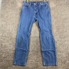 Levi's 505 Regular Fit Straight Jeans Men's 38x34 Blue Stone Wash 5-Pocket