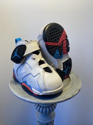 Jordan 7 Retro (Td) 304772 105 bianco blu orione nero inf bambini taglia 3C