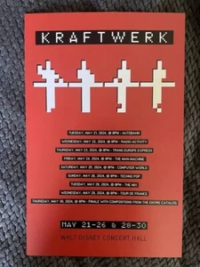 Kraftwerk - 2024 2025 Concert Tour - 11x17 Poster Print - Picture 1 of 8
