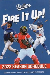 2023 Tulsa Drillers Minor League Baseball Pocket Schedule AA LA Dodgers - Picture 1 of 3