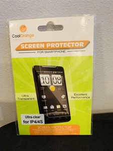 Cool Orange Screen Protector iPhone 4/4S Ultra Clear Pack Of 1 New - Picture 1 of 2