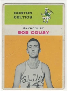 1961 Fleer Bob Cousy #10 Vintage Boston Celtics Basketball Card - Picture 1 of 2