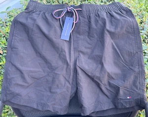 Tommy Hilfiger Shorts Badehose kurz Maillot 7" Schrittlänge Taschen LARGE SCHWARZ - Bild 1 von 2