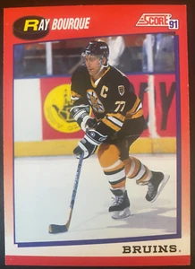 Ray BOURQUE 1991-92 Score Canadian Bilingual HOF #50 Boston Bruins - Photo 1 sur 2