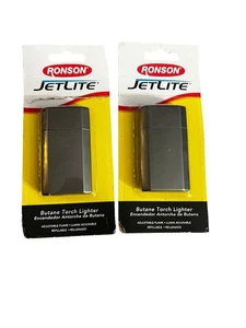 2-Pack Ronson JetLite Butane Torch Lighter 43508 Refillable Adjustable Flame - Picture 1 of 2