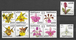 Guatemala fleurs série de 10 timbres neufs poste aérienne MNH /TE5734 - Imagen 1 de 1