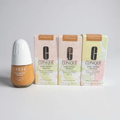 Clinique Even Better Clinical Serum Foundation WN 100 Deep Honey 1oz - 3 Pk Lot - Image 1 of 2