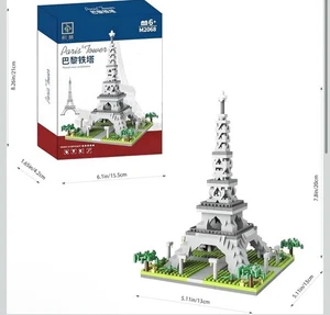 Eiffelturm 600-teilig - Baustein-Set für Kinder und Jungen - Bild 1 von 6