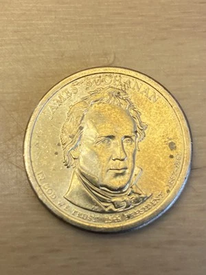 RARE James Buchanan $1 Dollar Coin 1857-1861 - 2010 D - 15th President - Image 1 of 2