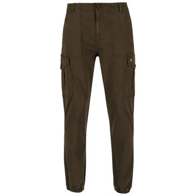 LYLE & SCOTT CARGO TROUSERS WITH CUFFS MILITARY GREEN, NEW! CASUAL-ULTRAS Foto 1 de 2