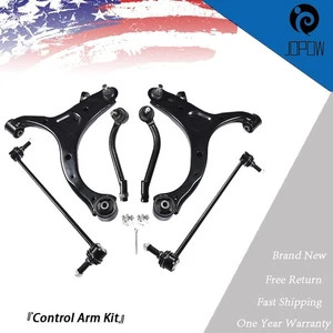 For 2011-2013 Kia Sorento Series Control Arms with Ball Joint Tie Rods 6Pcs - Picture 1 of 7