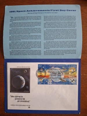 US FDC #1912-1919 PCS 1981 Kennedy Space Center FL Space Achievements - Image 1 of 2