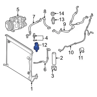 For Mercedes-Benz CL500 00-06 Mercedes-Benz A/C Refrigerant Temperature Sensor - Image 1 of 4