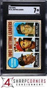 1968 TOPPS #1 ROBERTO BOB CLEMENTE PIRATES HOF SGC 7 - Picture 1 of 3