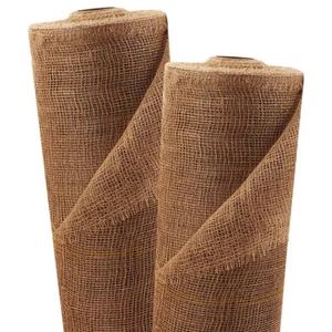 65m x 1m Jutegewebe 105g/m² Jutematte Gartenjute Jute Stoff Sackleinen Juteband - Bild 1 von 9