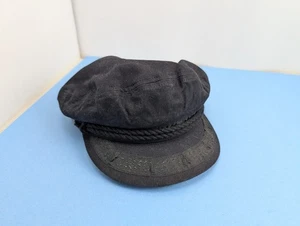 Free People schwarze Matrosenmütze Sundance Kind Leutnant Maritim - Bild 1 von 11