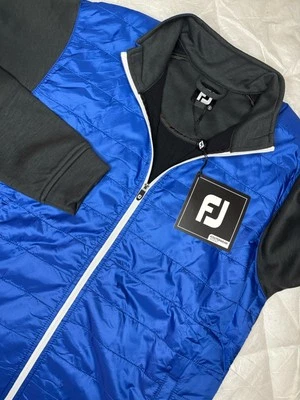 Footjoy FJ Full-Zip Hybrid Golf Jacket Lightweight Men’s Small Blue NWT $165 - Image 1 of 4