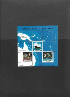 SOLOMON ISLANDS SOUVENIR SHEET  #477 "Commonwealth Games 1982" MNH F-VF - Image 1 of 2