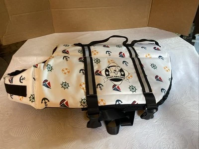 Paws Aboard Doggy Life Jacket Nautical (Large) NEW without Tags - Image 1 of 3