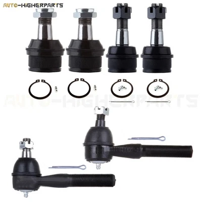 For 1980-1996 Ford F-150 4WD 6 Pcs Front Outer Tie Rod End Kit Ball Joint - Image 1 of 4