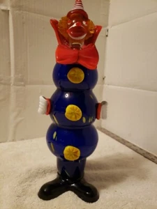 Vintage Murano Venetian Art Glass Clown 14" Figurine Hand Blown Italian Decor - Picture 1 of 10