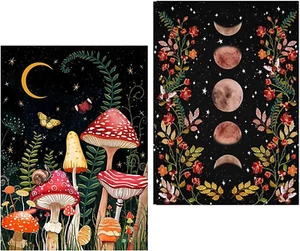 2 Pack Diamond Painting Kits for Adults,5D DIY Mushroom Forest Full Drill round - Picture 1 of 12