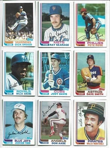 1982 TOPPS, 47 SIGNATURE SERIES - Picture 1 of 6