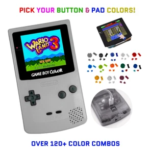 Nintendo Game Boy Color SNES GRAY System GBC AMOLED OLED XL Touch LCD Battery - Picture 1 of 8
