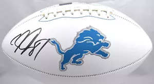 Calvin Johnson Autographed Detroit Lions Logo Football - Beckett W Hologram - Picture 1 of 3