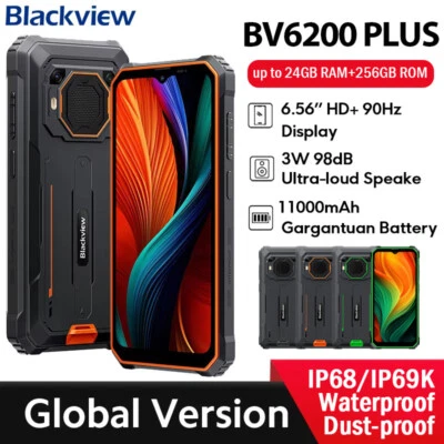 Global Blackview BV6200 Plus Rugged Phone 24GB 256GB 11000mAh NFC Android14 IP68 - Image 1 of 4