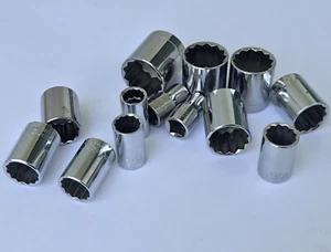 Craftsman USA 7/16" - 1-1/4" SAE 1/2" Drive 12 Point 13 Piece Socket Set - Bild 1 von 12