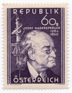 1950 - Austria - Centenario della morte di Josep Madersperger MNH** - Picture 1 of 2