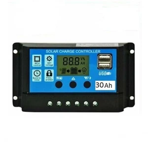 Regolatore di carica solare PWM 30A 12 / 24V per camper -casa- imbarcazione-bait - Foto 1 di 3