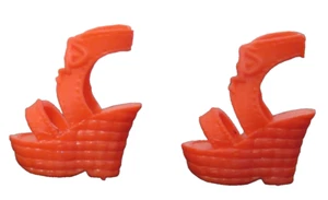 Mattel Barbie Muñeca Fashionista Zapatos Repuesto Plataformas Rojas - Imagen 1 de 3