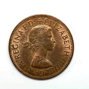 1967 GRAN BRITÁNICA ELIZABETH II PENNY - QE II 50 ANIVERSARIO AÑO! - Imagen 1 de 2