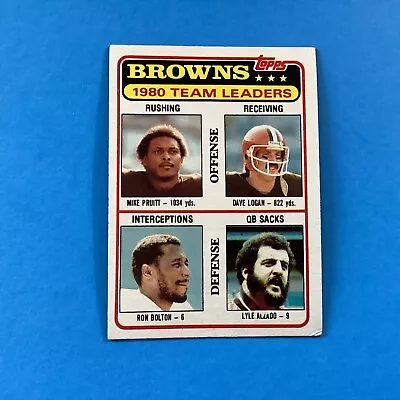 1981 Topps Browns Team Leaders Lyle Alzado #113 Marked Poor - Image 1 of 2