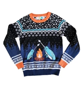 Narwhal Campfire Marshmallows Sweater Youth Size XL Unisex NWOT - Picture 1 of 9