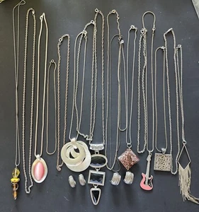De Colección Collar Grueso Colgante Pendiente Lote 20 Capas Tono Plata Colección Boho - Imagen 1 de 6