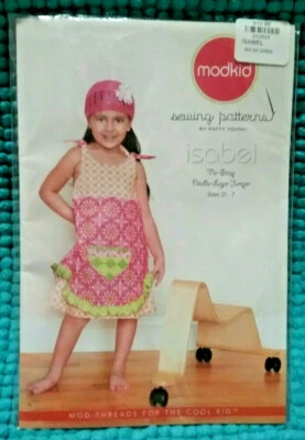 Mod Kid Isabel Sewing Pattern by Patty Young Tie-string Double-Layer Jumper OOP - Image 1 of 4