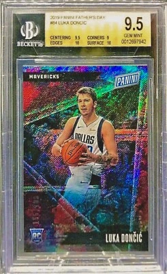 /199 BGS 9.5 10 9 10 RC Luka Doncic 2018-19 Fathers Day Rookie Shimmer Holo RARE - Image 1 of 3